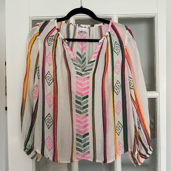 Anthropologie Velvet by Graham and Spencer Beth blouse size small - Picture 7 of 10